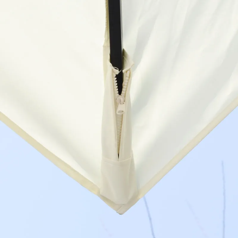 10ft. Rotatable Square Top Cantilever Umbrella - Cream