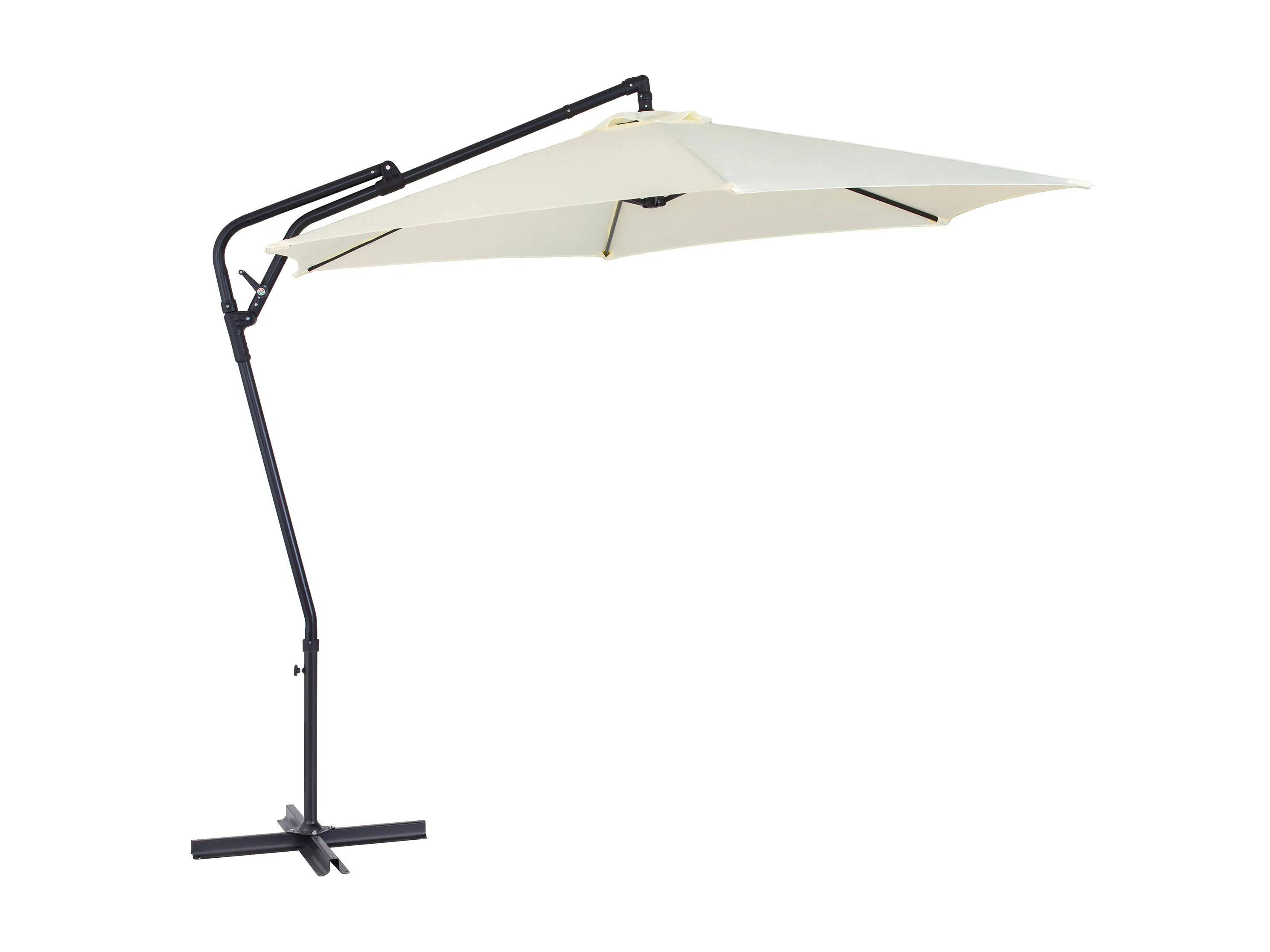 10ft Warm White Cantilever Umbrella