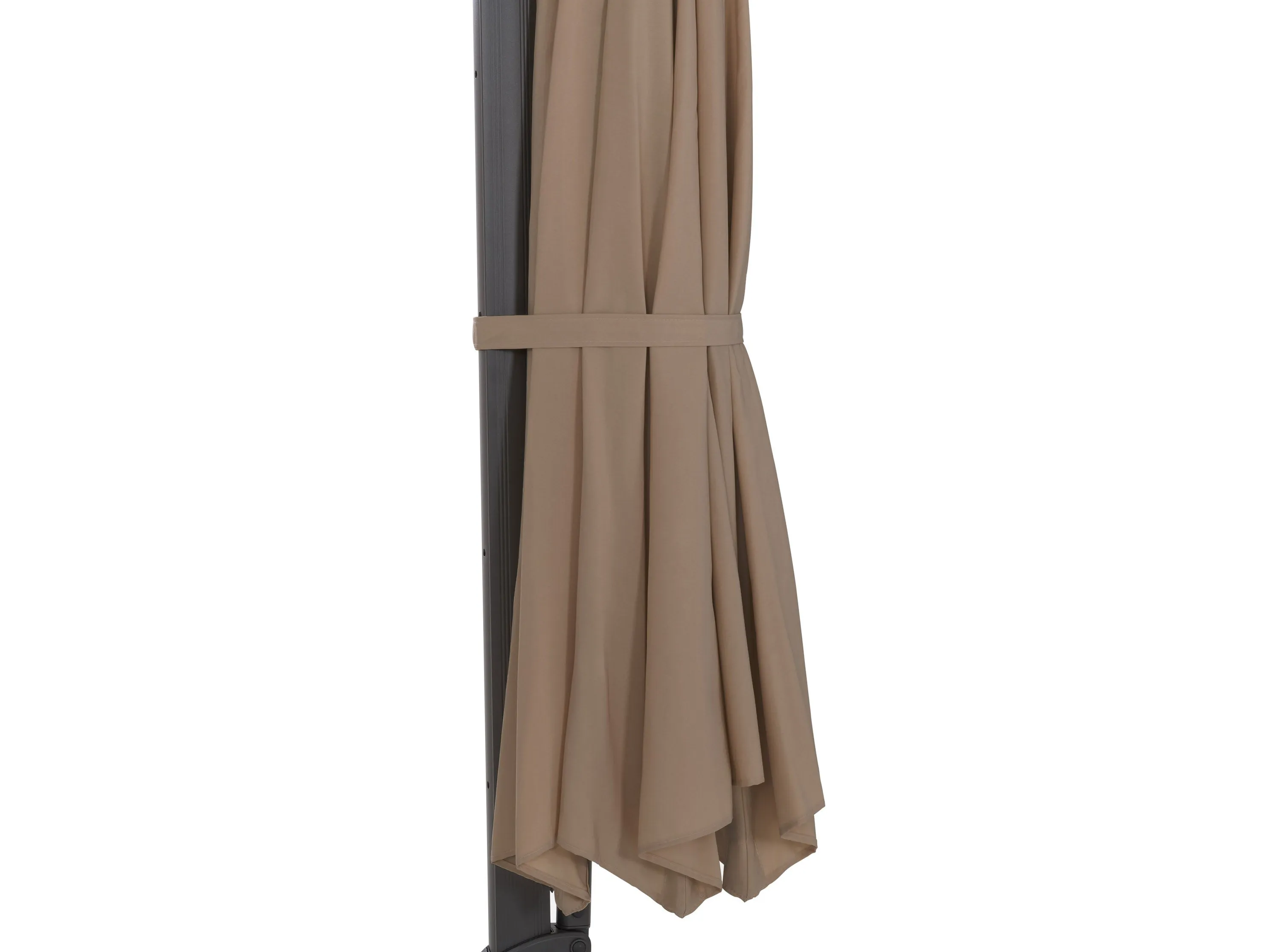 11.5ft Deluxe Offset Patio Umbrella - Brown