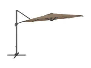 11.5ft Deluxe Offset Patio Umbrella - Brown