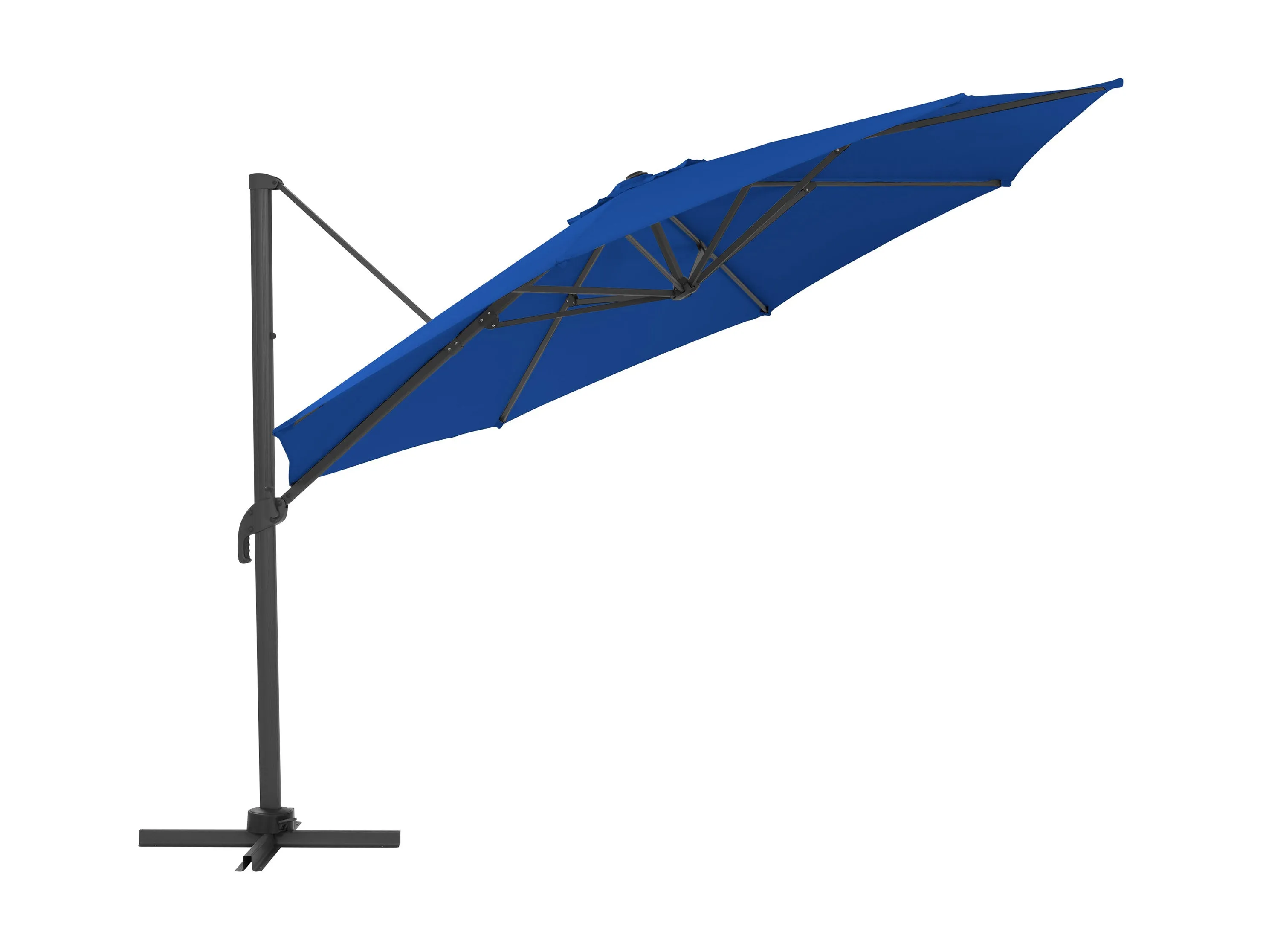 11.5ft Deluxe Offset Patio Umbrella - Cobalt Blue