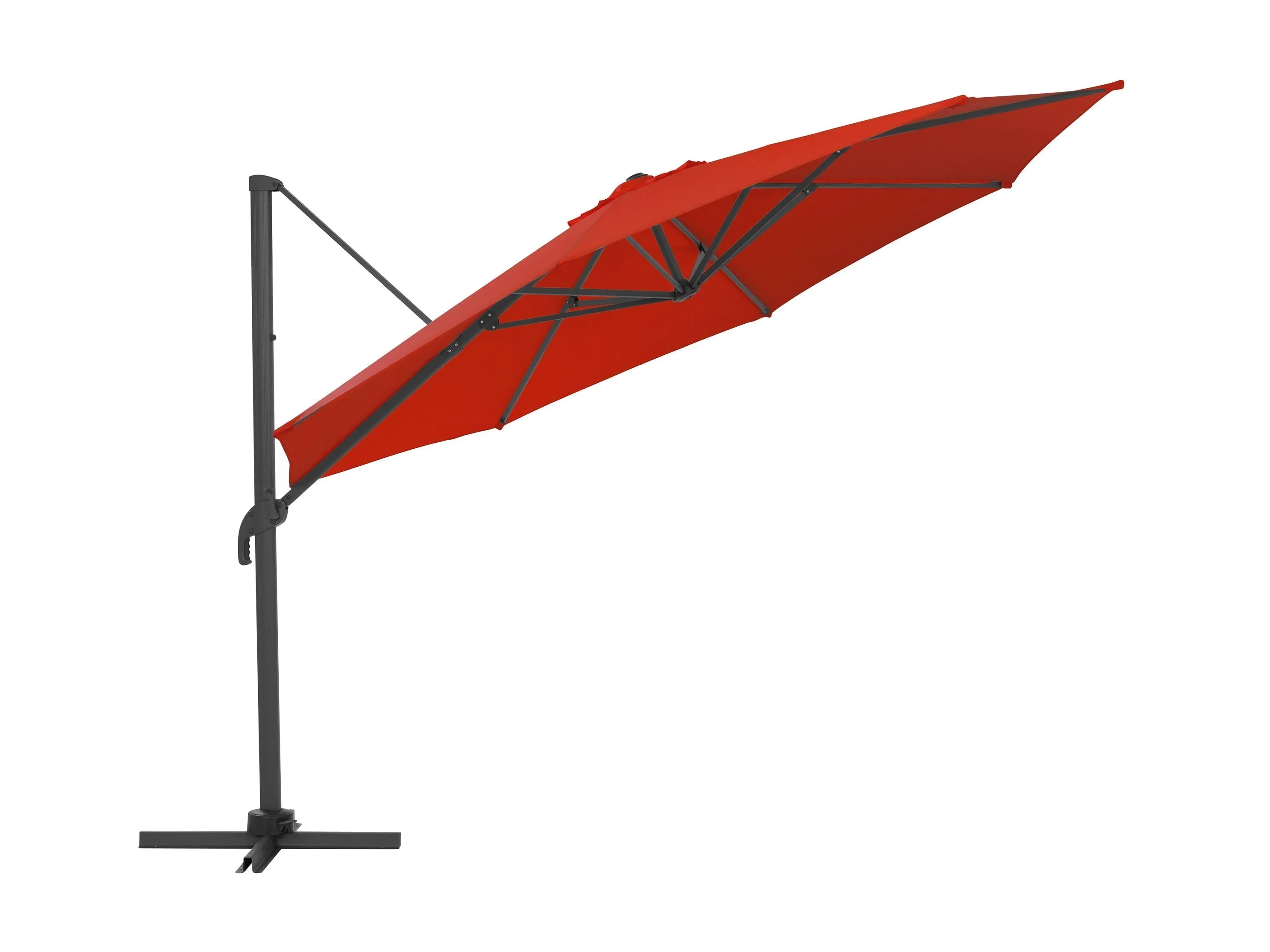 11.5ft Deluxe Offset Patio Umbrella - Crimson Red