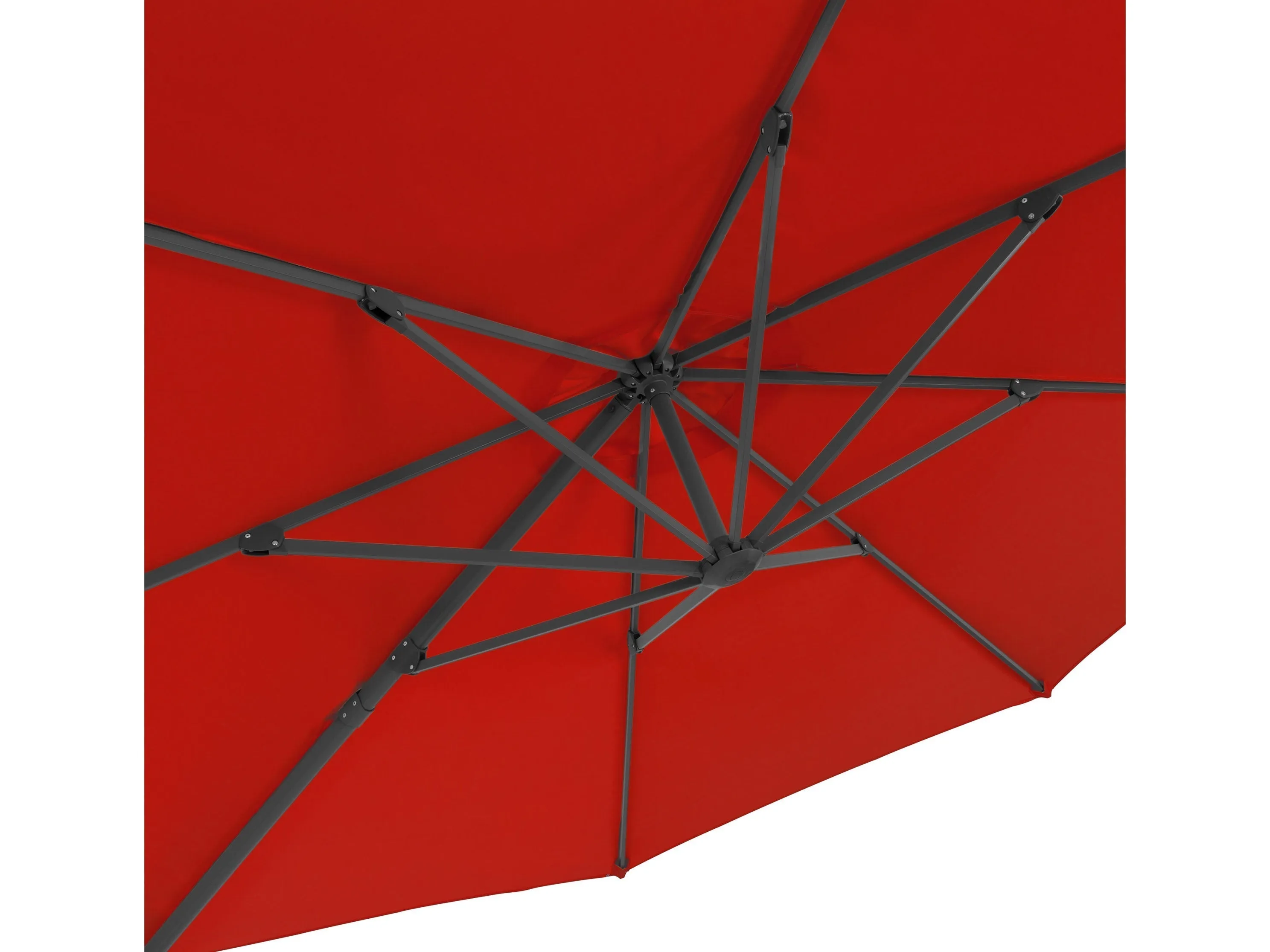 11.5ft Deluxe Offset Patio Umbrella - Crimson Red