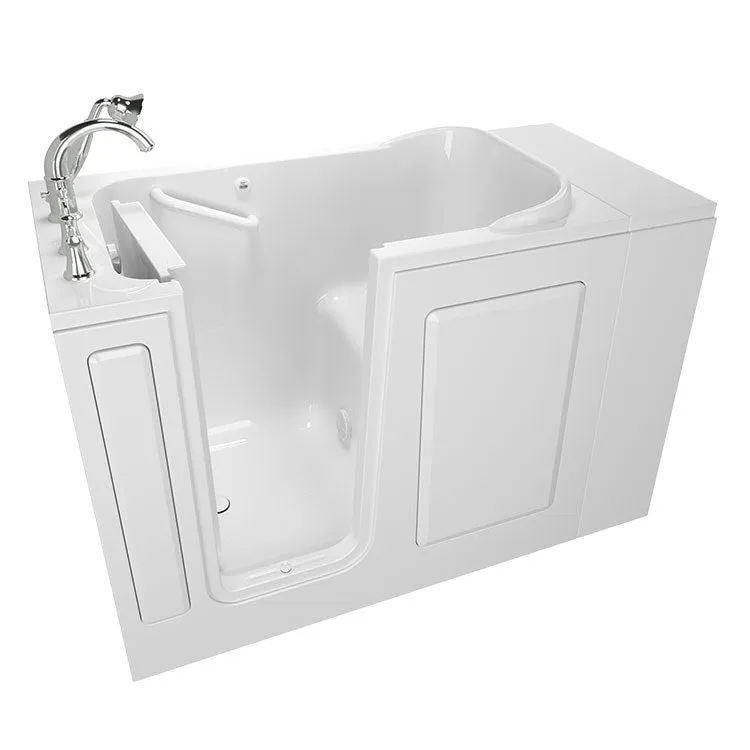 2848 Series 28"W x 48"L Gelcoat Walk-In Soaking Bathtub with Left-Hand Drain/Faucet