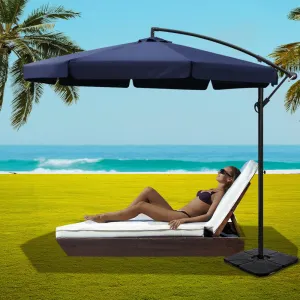 3m UV50  Waterproof Cantilever Umbrella w/Base - Instahut