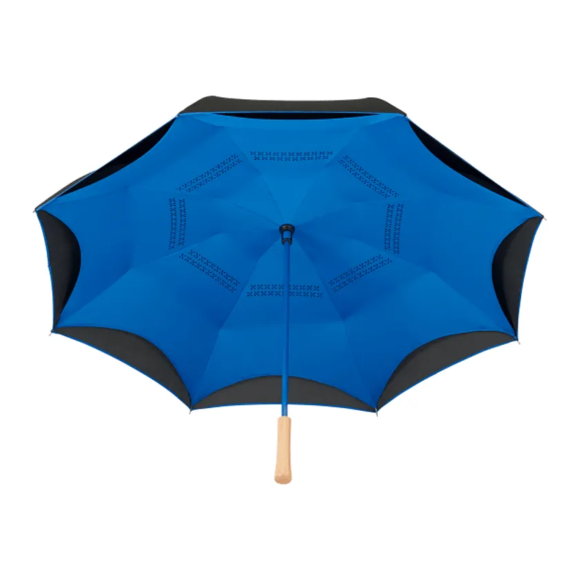 48" Recycled Manual Inversion Umbrella 5050-03 Royal