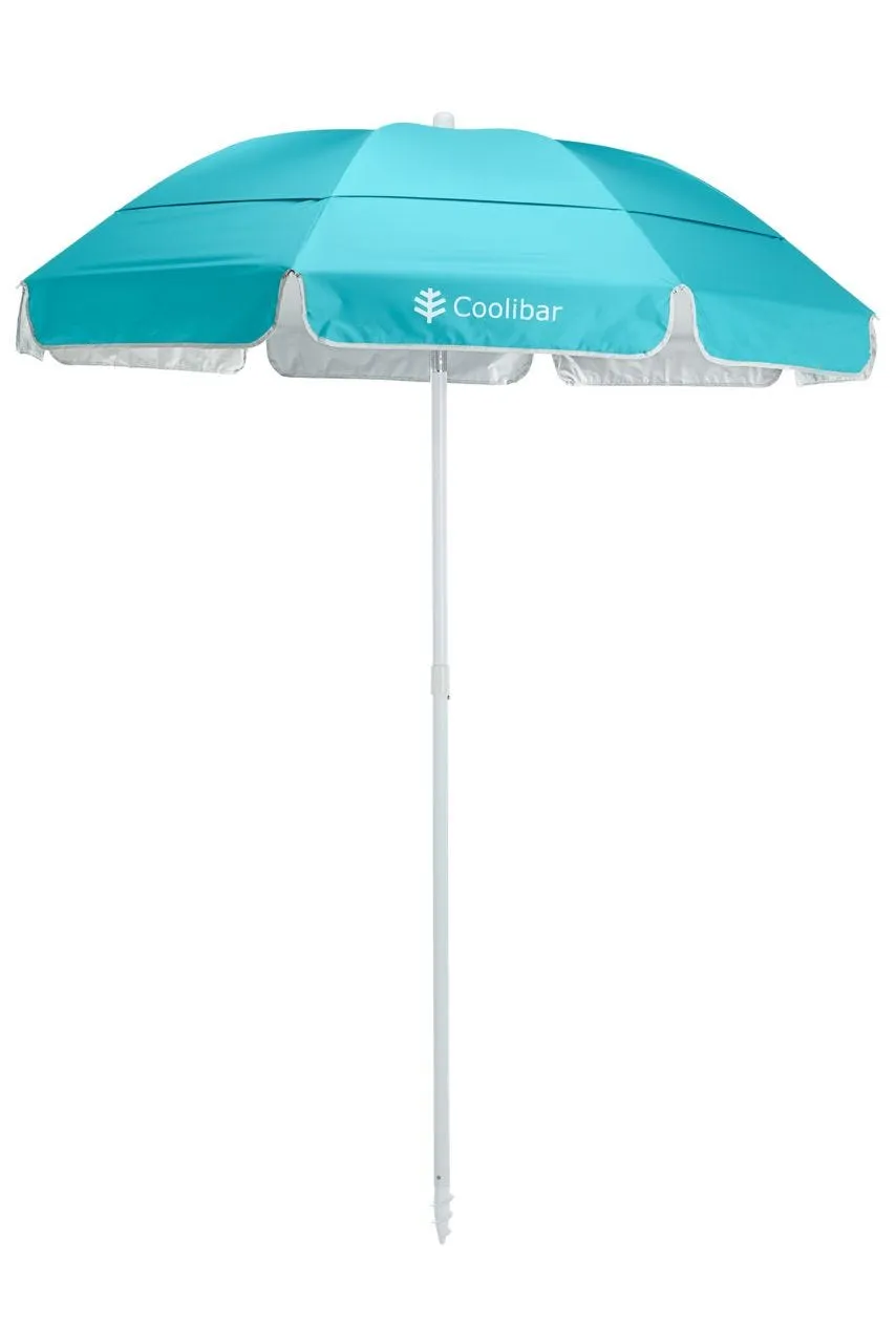 6 Foot Intego Beach Umbrella  |  Coolibar Blue