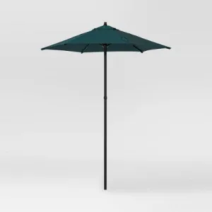 6' Round Outdoor Patio Market Umbrella Fern Shower with Black Pole - Room Essentials