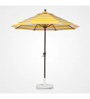 9 FT Commercial Market Umbrella With Crank, No Tilt