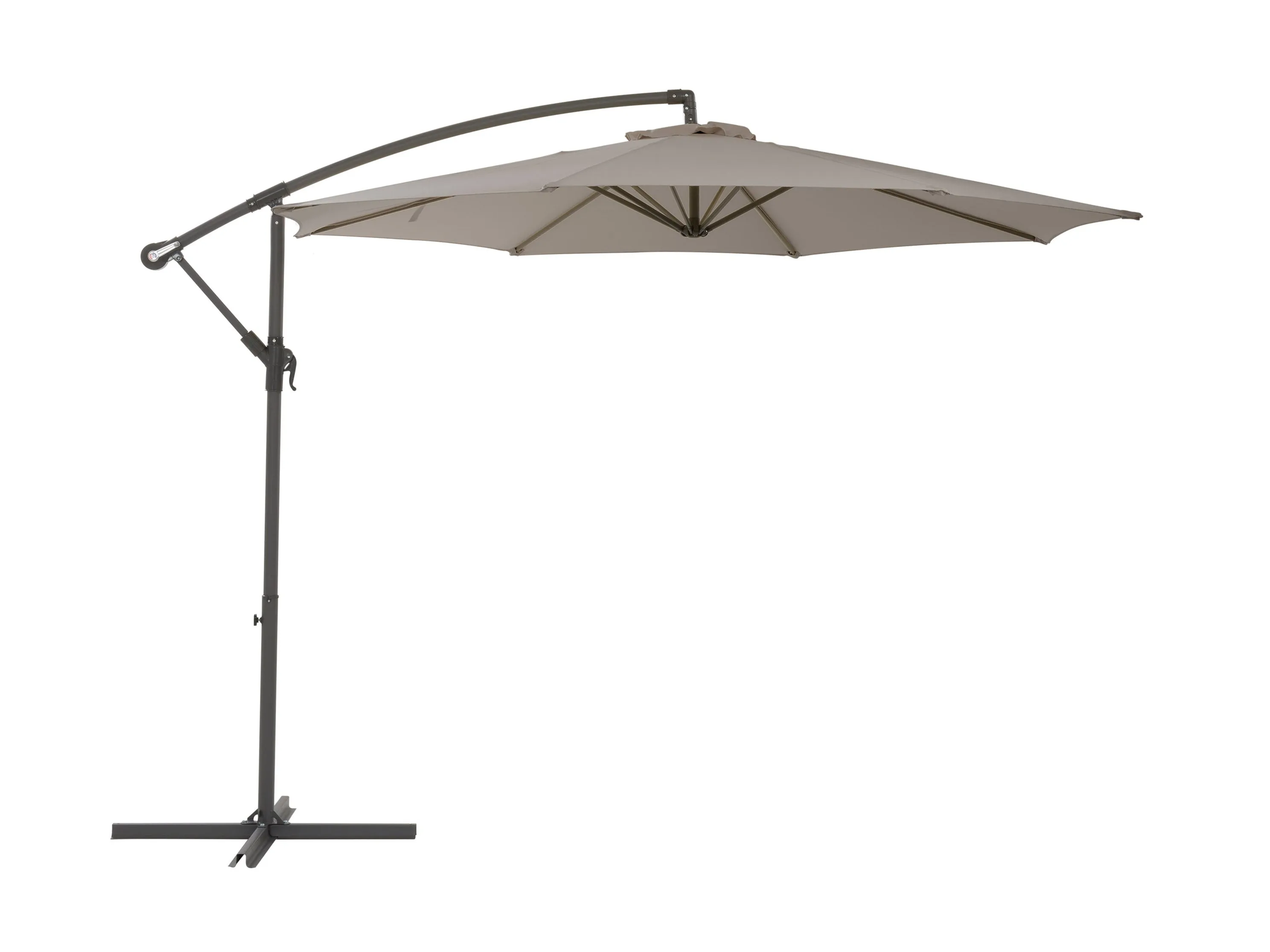 9.5ft Tilting Offset Patio Umbrella - Grey