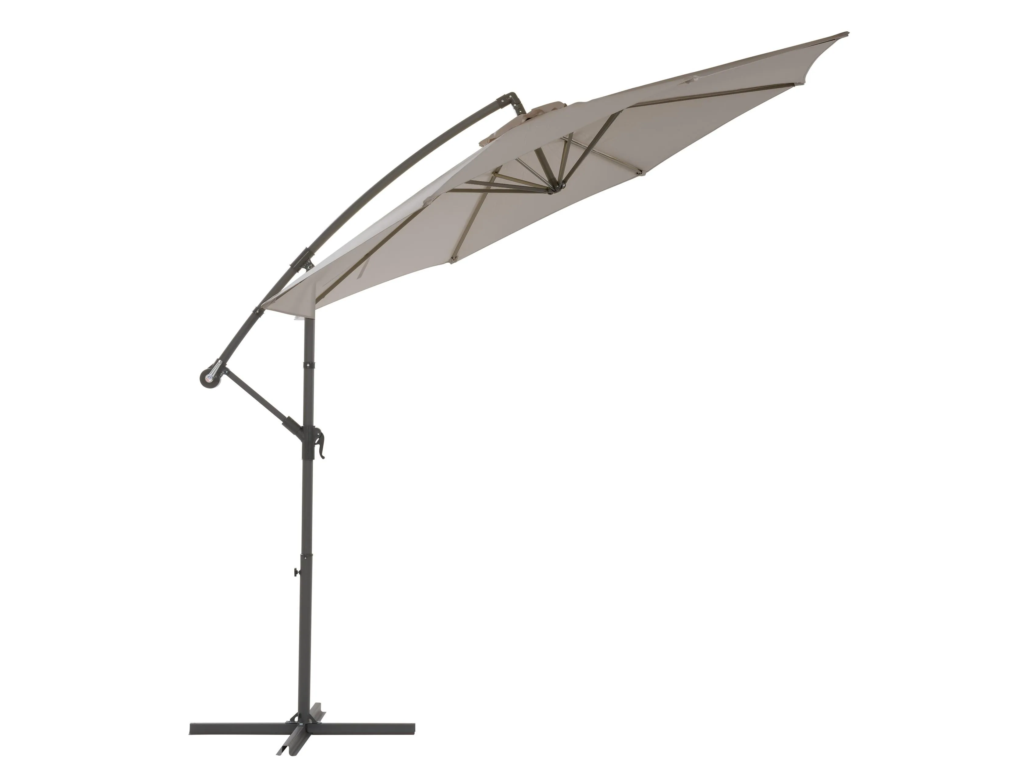 9.5ft Tilting Offset Patio Umbrella - Grey