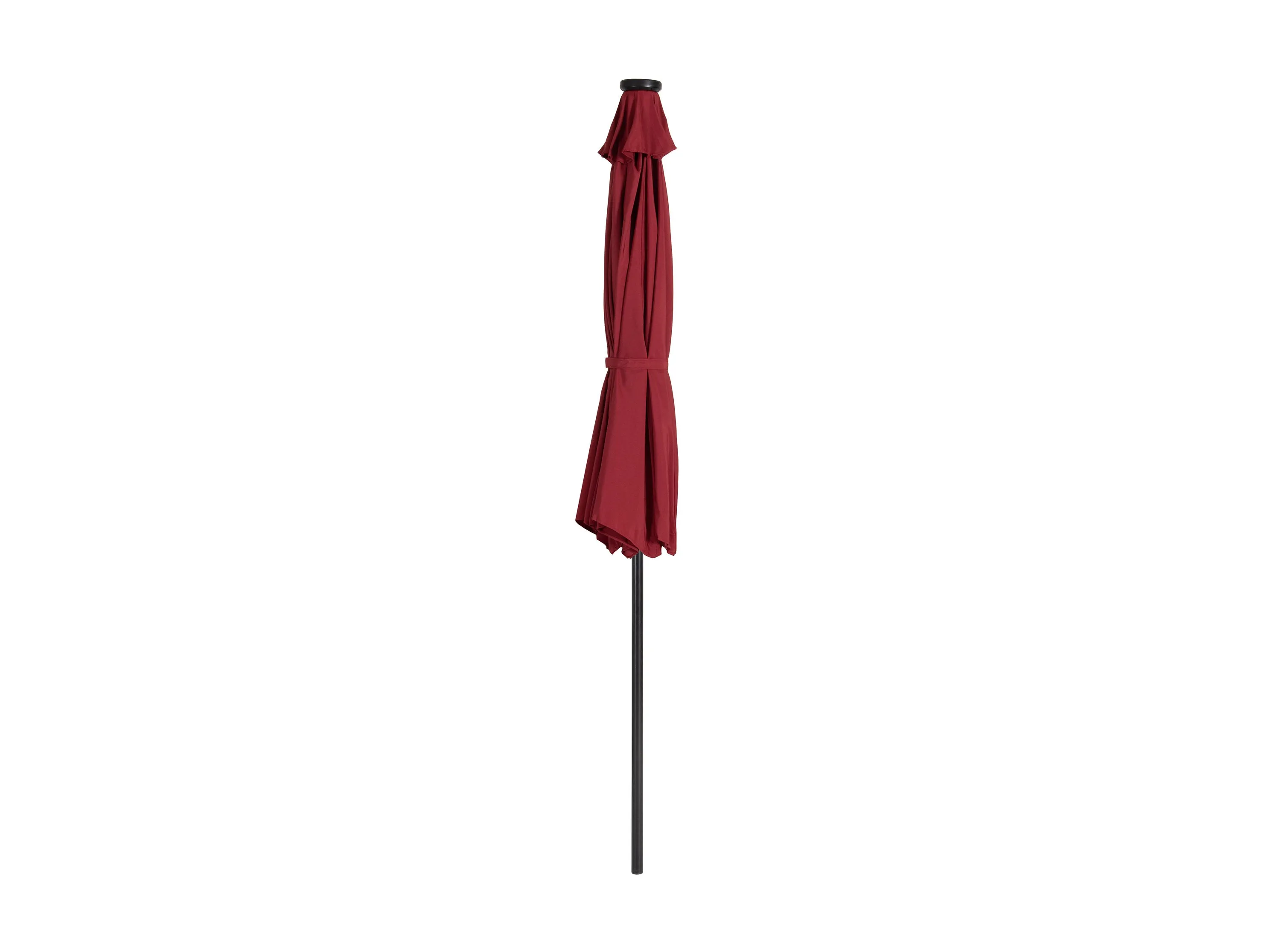 9ft Burgundy Patio Umbrella with Lights