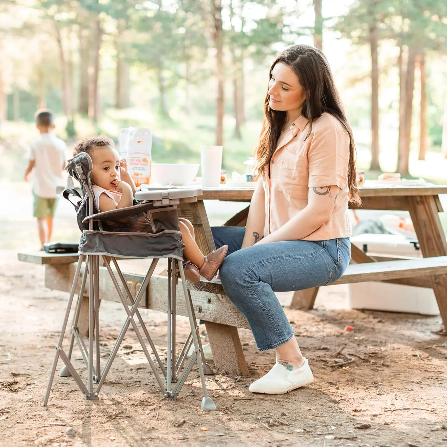 Baby Delight Go with Me Uplift Deluxe Portable High Chair with Canopy