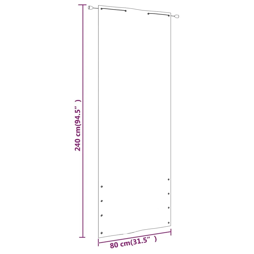 Balcony Screen Blue 80x240 cm Oxford Fabric