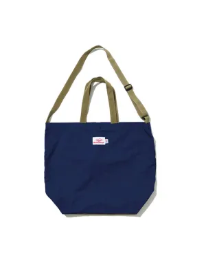 Battenwear Packable Tote 6.5 oz Ripstop Nylon Navy/Tan