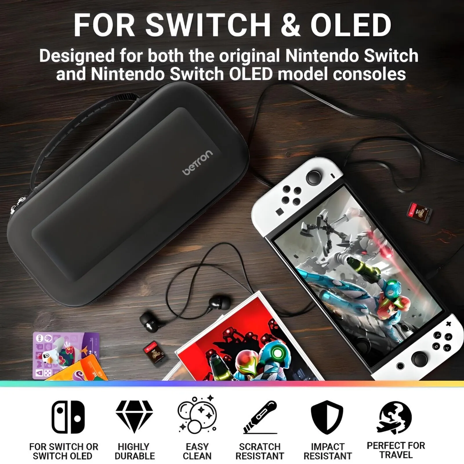 Betron Case for Nintendo Switch and Switch OLED