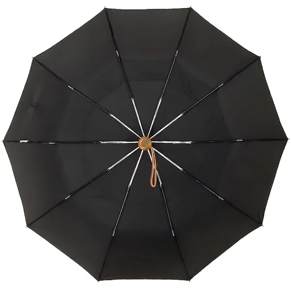 Black Automatic Windproof Folding Umbrella