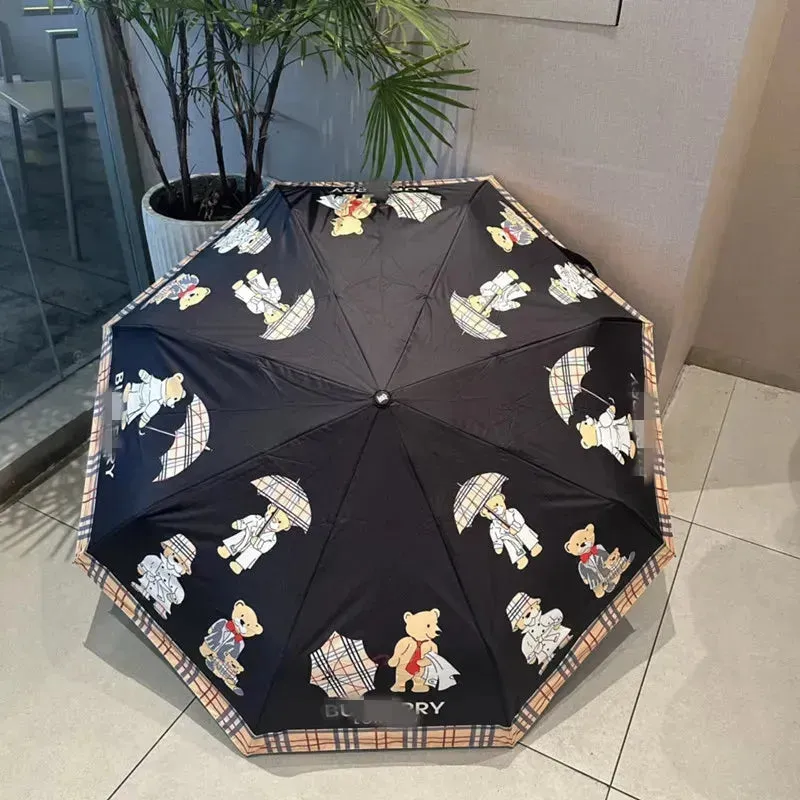 British Bear Pattern Luxe Umbrella