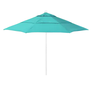 California Umbrella Venture Series 11 foot Commercial Patio Umbrella: Aluminum Construction with Pulley Lift and Fiberglass Ribs