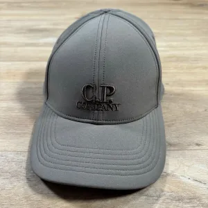 C.P. Company Shell-R Logo Cap in Walnut