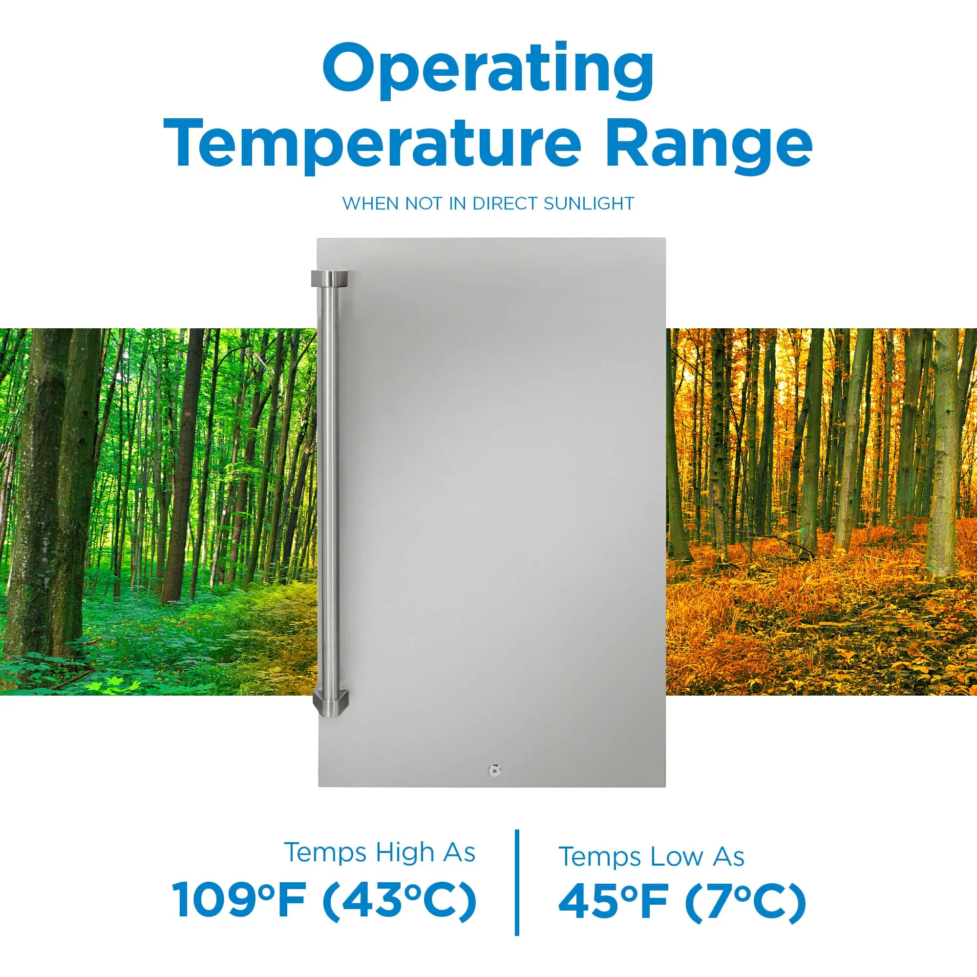 Danby DAR044A1SSO 4.4 cu. ft. Outdoor Fridge in Stainless Steel