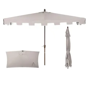 Ditto 9 ft. Classic MidCentury Rectangular Half Market Patio Umbrella