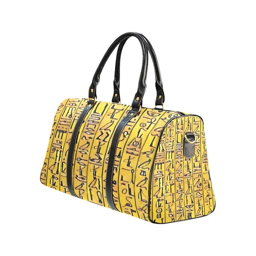 Egyptian Hieroglyphics Waterproof Travel Bag