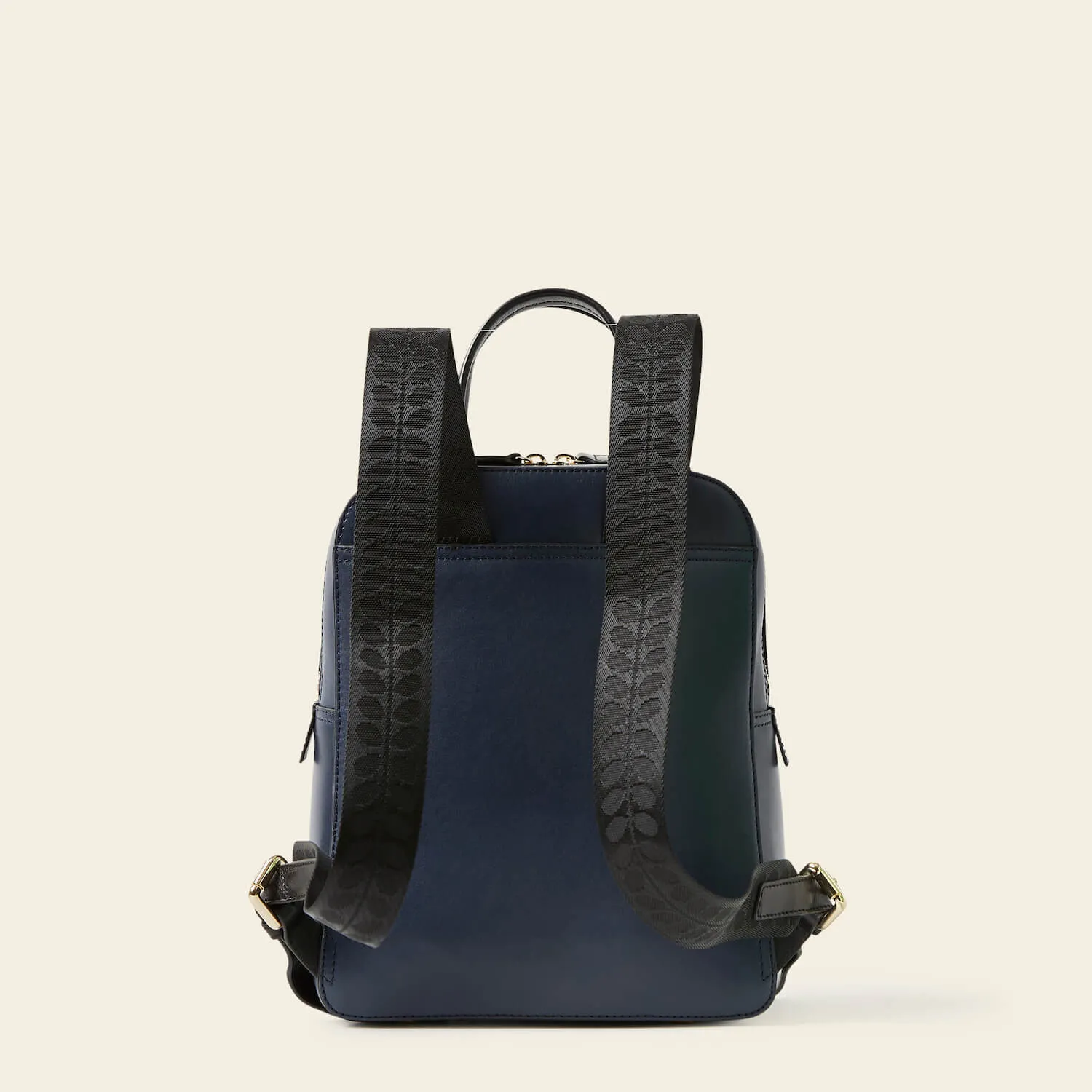 Emilia Petite Backpack - Navy Punched Flower