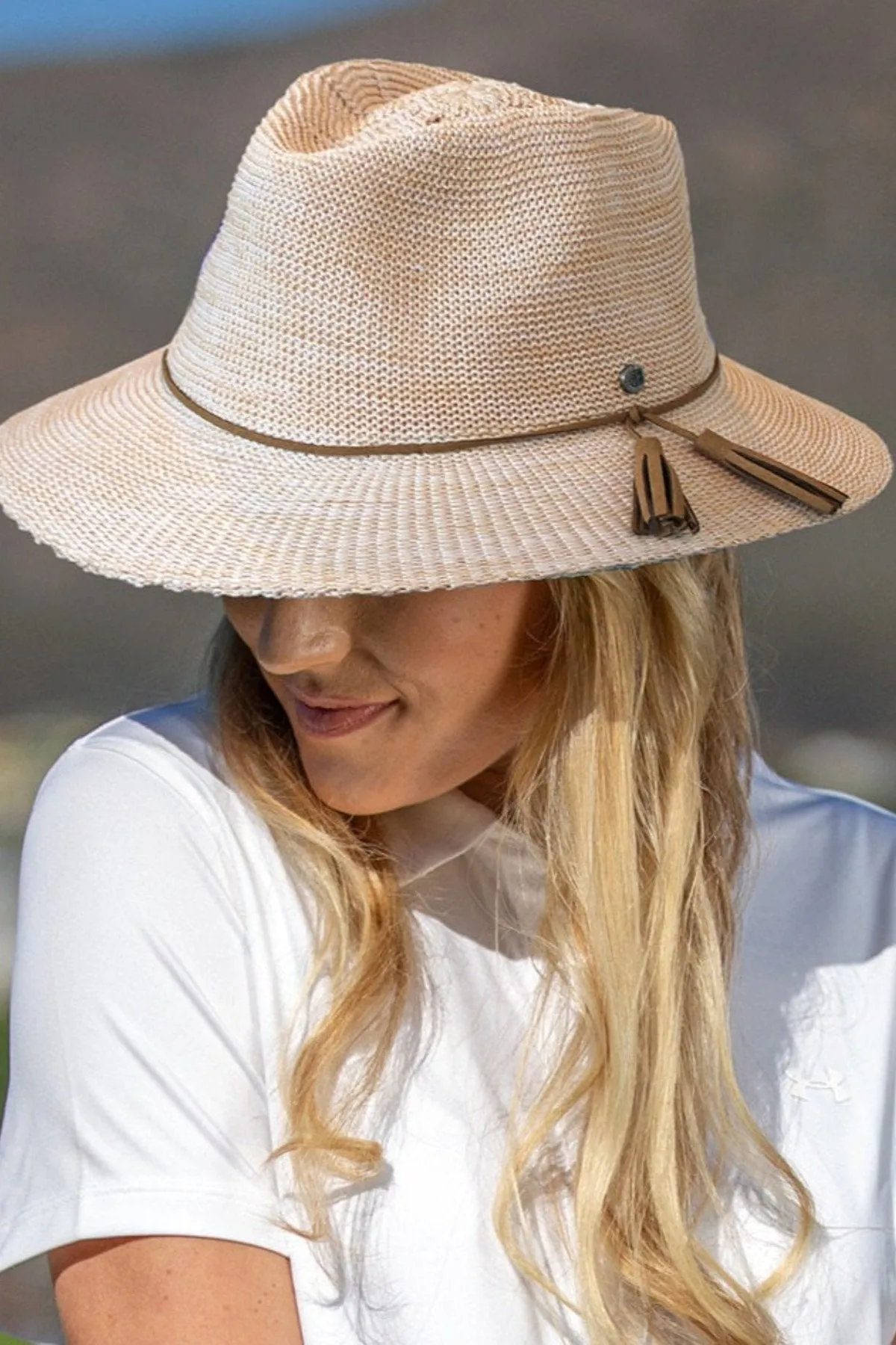 Evoke Caroline Fedora - Wheat