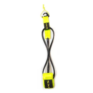 FCS 6ft Regular Leash - Fluro Green