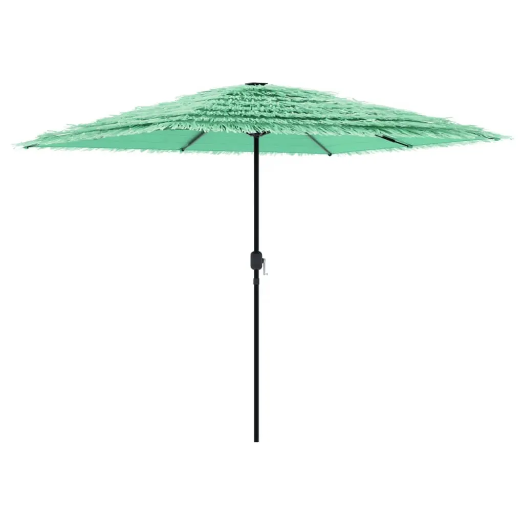 Garden Parasol with Steel Pole Green 248x248x248 cm