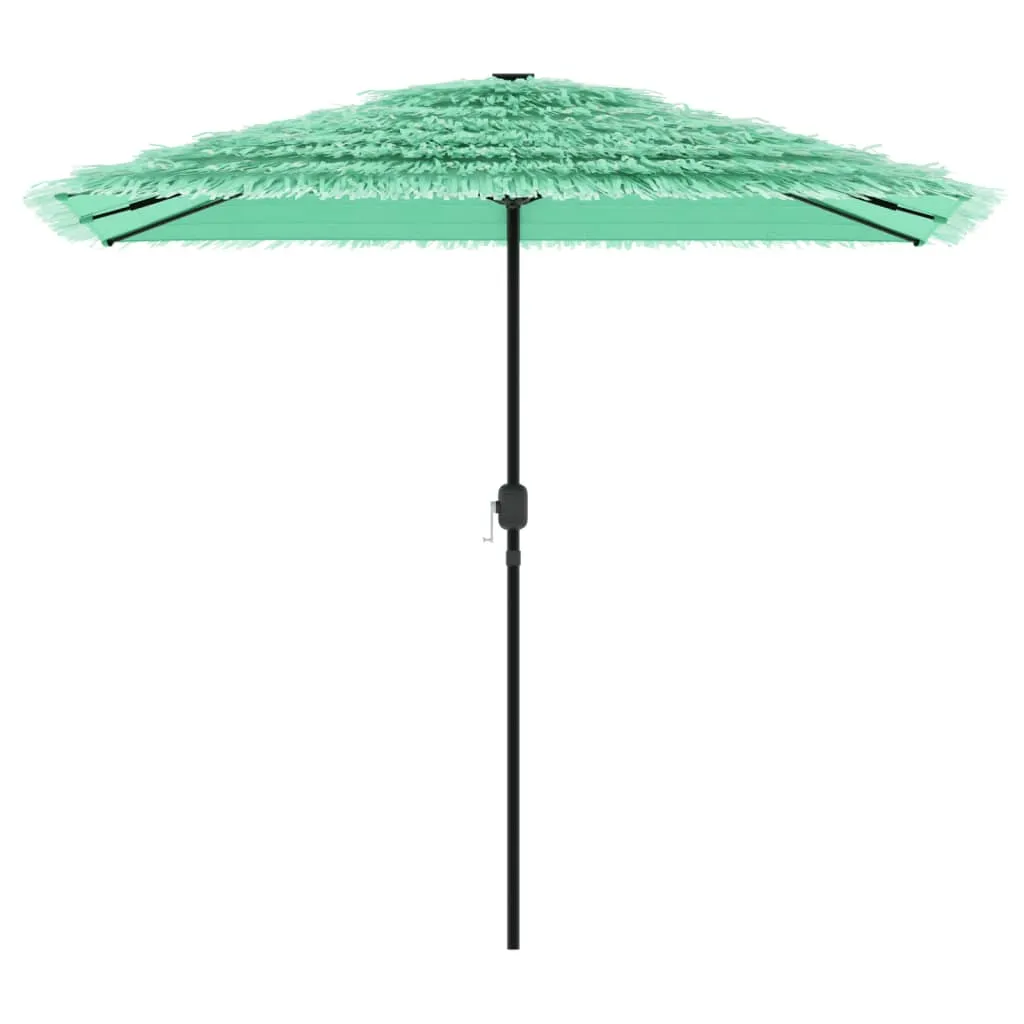 Garden Parasol with Steel Pole Green 248x248x248 cm