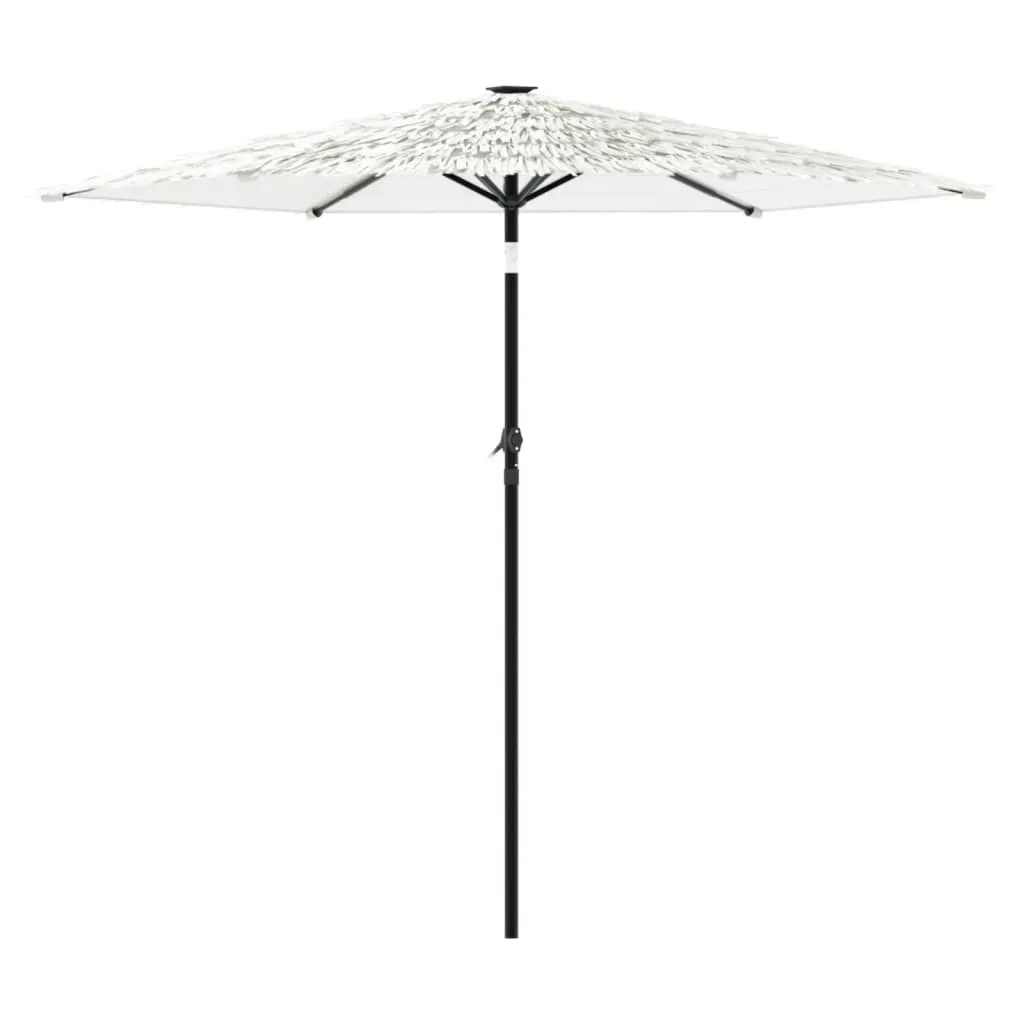 Garden Parasol with Steel Pole White 268x268x226 cm