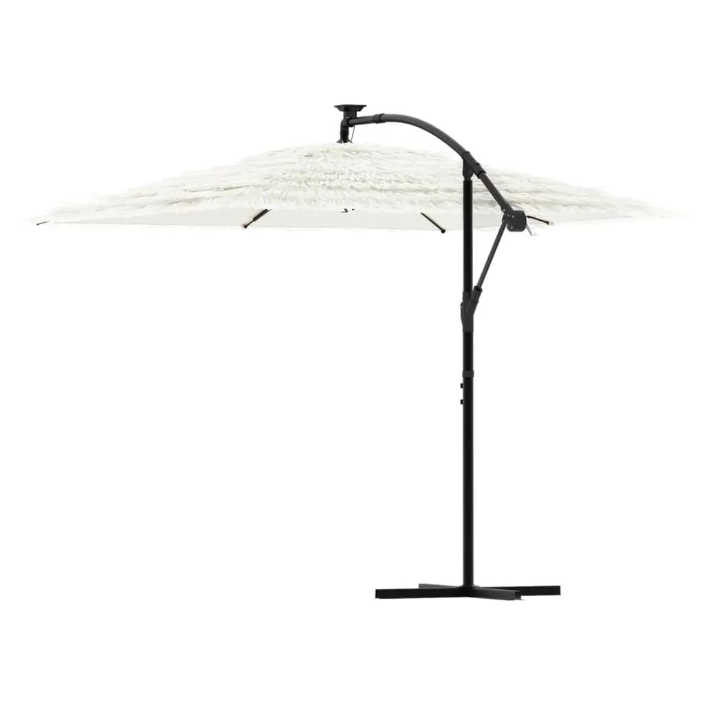 Garden Parasol with Steel Pole White 269x269x235 cm