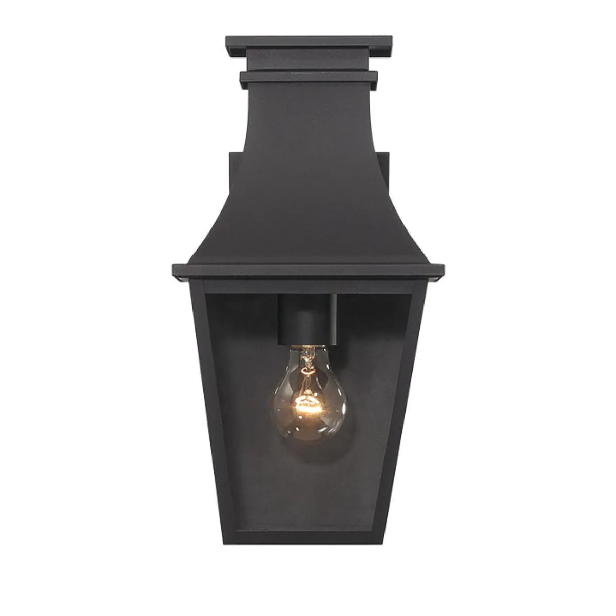 Gloucester 15 In. Outdoor wall lantern Black Finish