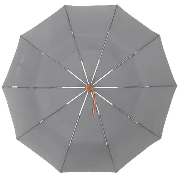 Grey Automatic Windproof Folding Umbrella