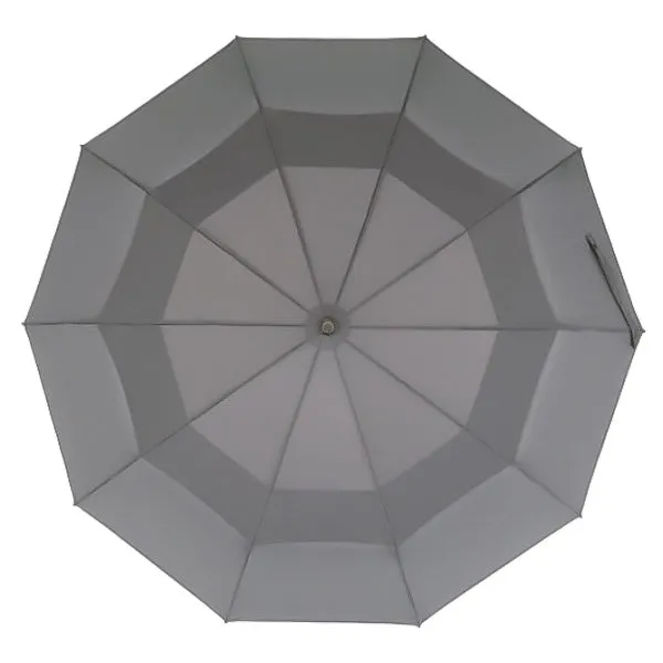 Grey Automatic Windproof Folding Umbrella