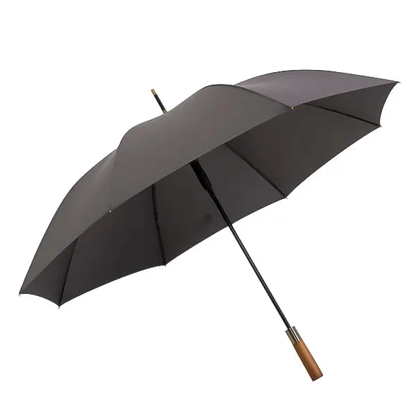 Grey Strong Wooden Umbrella