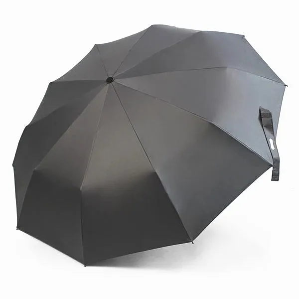 Grey Wooden Handle Travel Umbrella