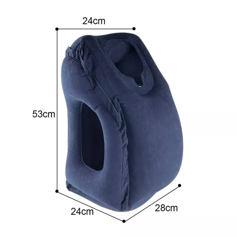 Inflatable PVC Travel Pillow - Cooling - Lightweight & Portable