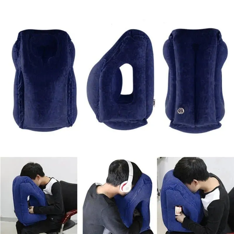 Inflatable PVC Travel Pillow - Cooling - Lightweight & Portable