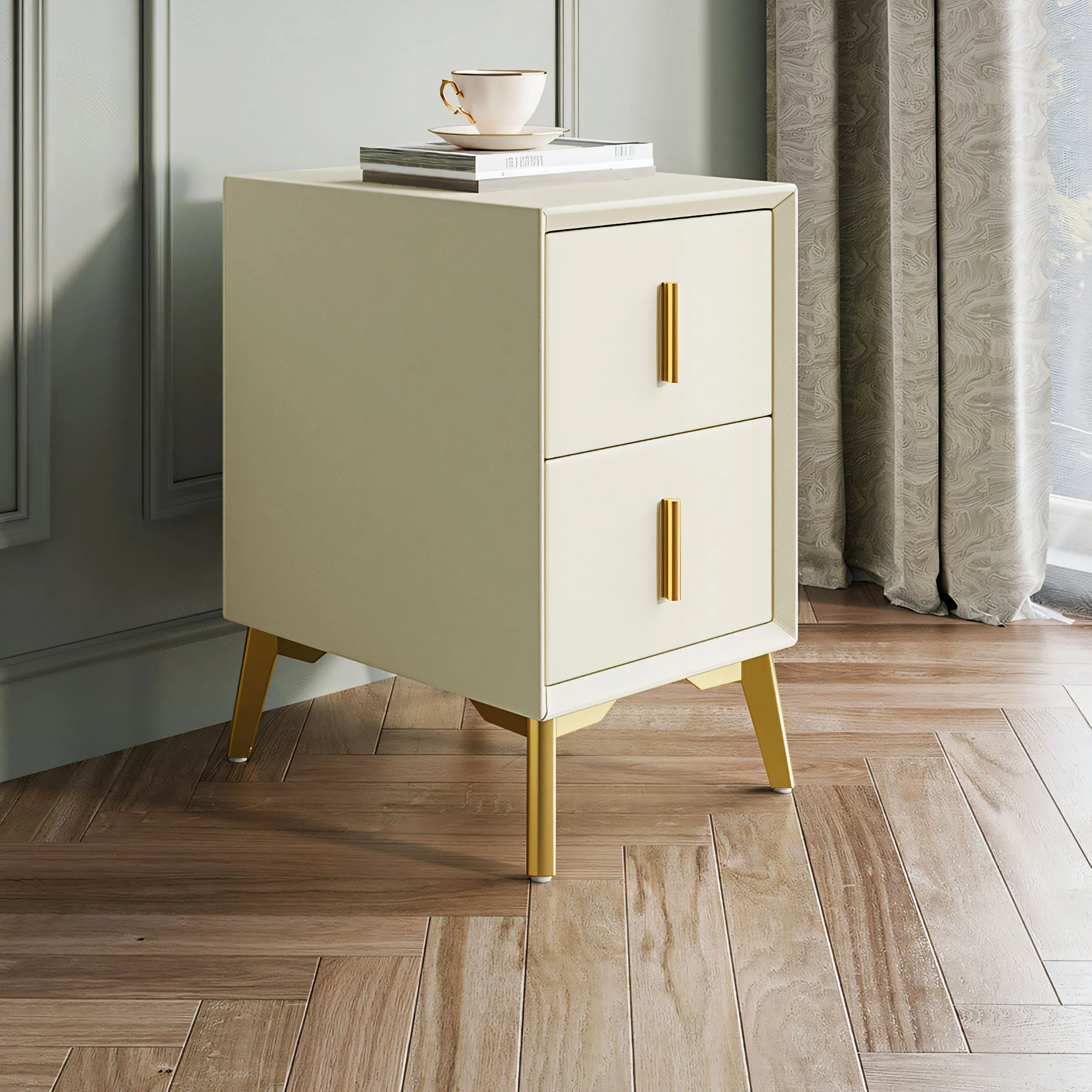 IVY Compact Golden Legs Nightstand