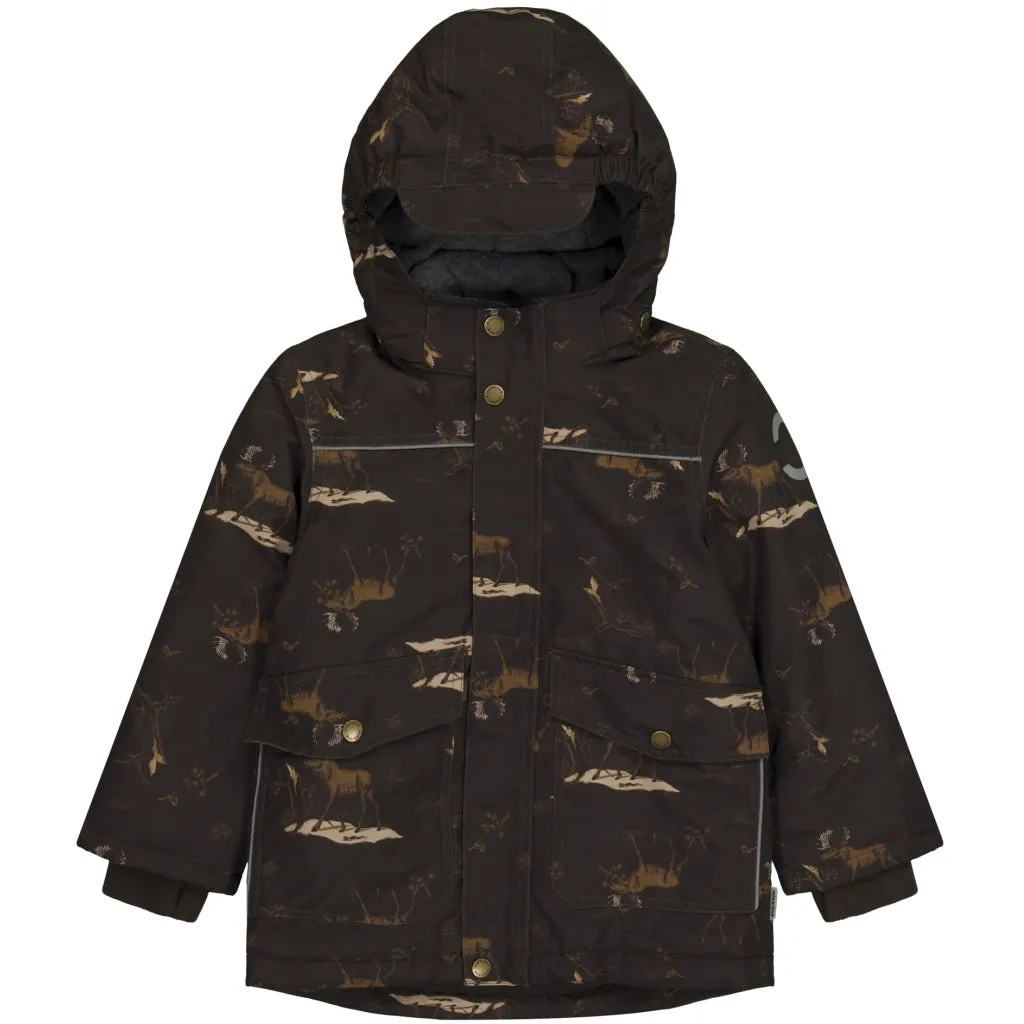 Junior Winter Jacket Polyester & Forest AOP - Molé