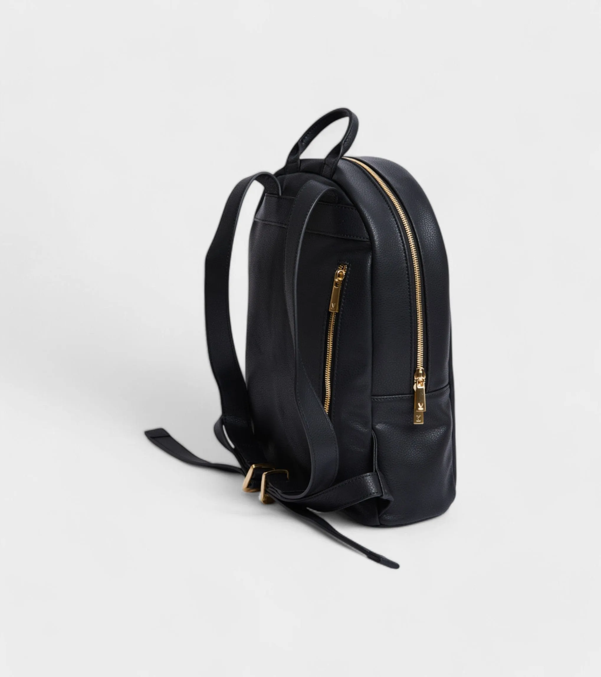 Laurie Vegan Bio-Based Bamboo Leather Backpack | Black