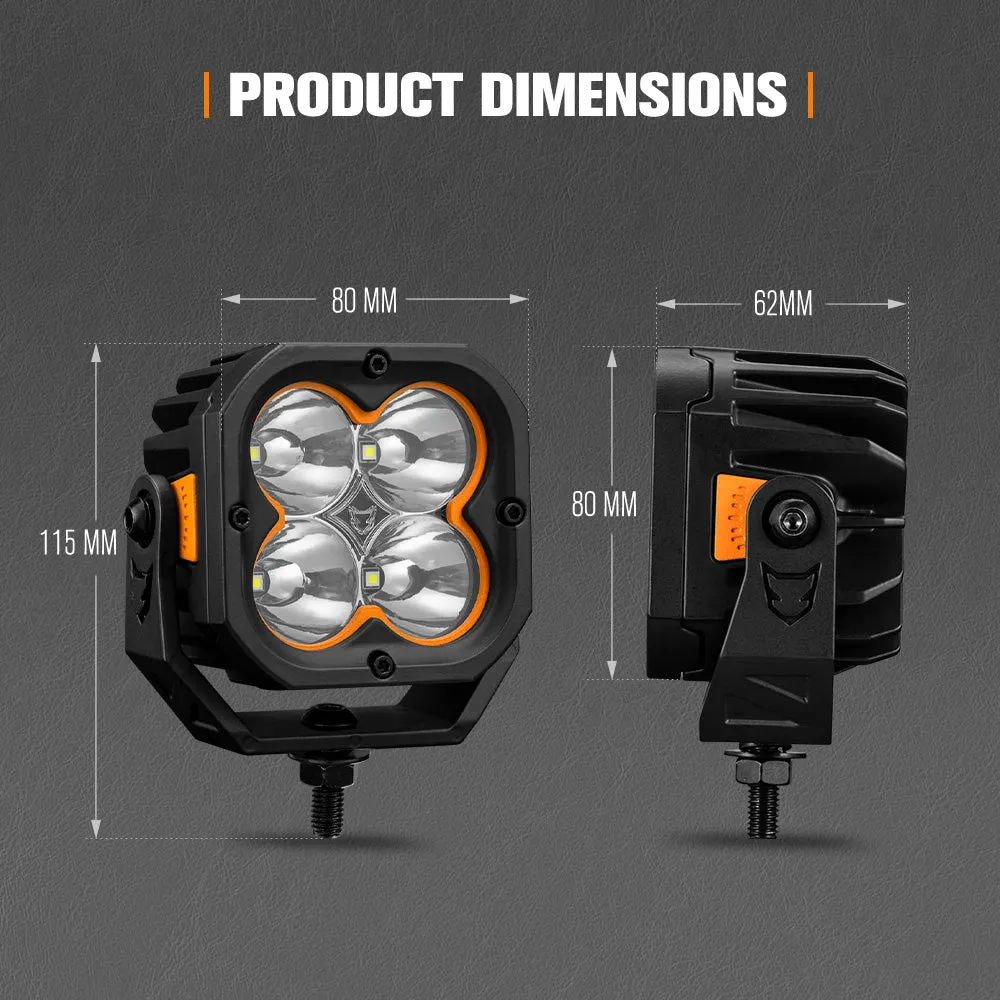 Lightfox 3 inch 1Lux@380m (Single) IP68 3,834LM