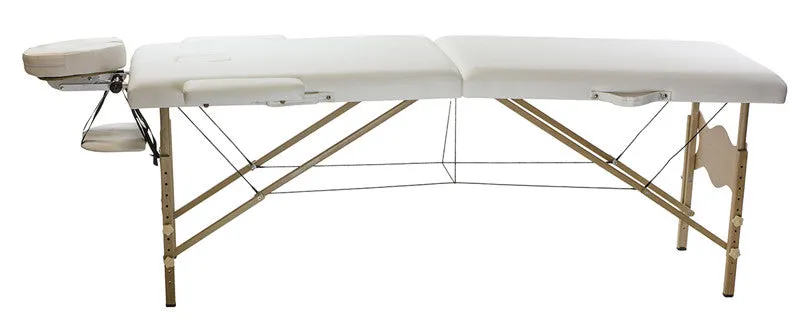 Lightweight Portable Massage Table w/ Wooden Legs