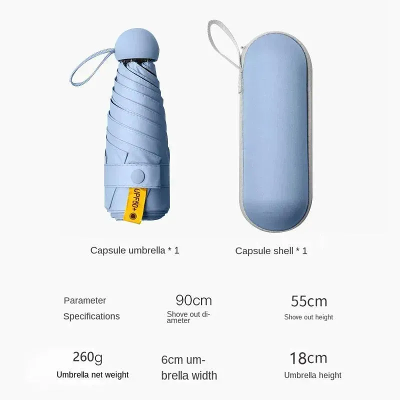 Mini Capsule Umbrella with Box