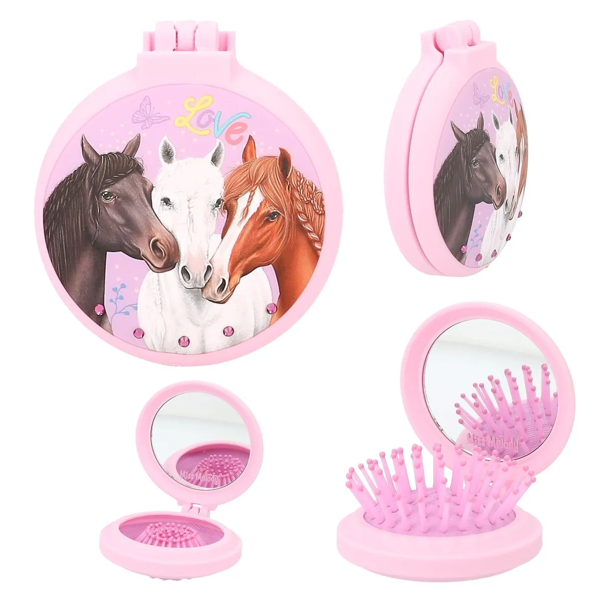 Miss Melody Folding Hairbrush (Choice of 3)