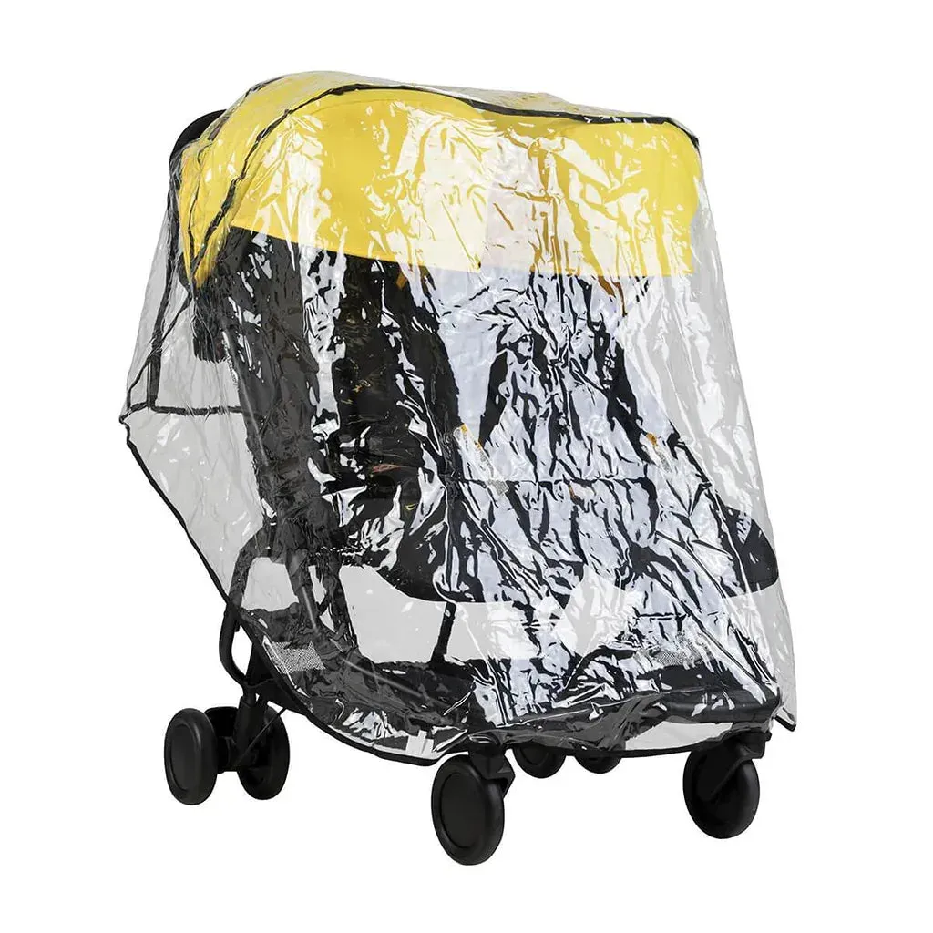 Nano Duo Stroller with Sun & Storm Cover - Silver