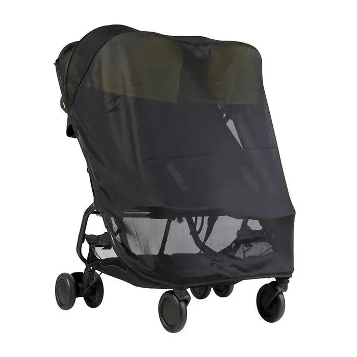 Nano Duo Stroller with Sun & Storm Cover - Silver